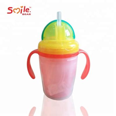 China Baby Safe Suction BPA Free Sample Customized Silicone Sippy Cup With Handle for sale