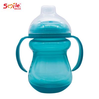 China Custom Factory Unbreakable BPA PP Sippy Cups 270ML Baby Toddler Free Best Selling Training Cup With Handle For Drinking Water for sale