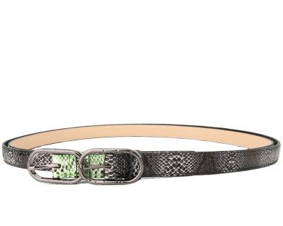 China Wholesale Popular High Quality Snake Texture Design Fashion.Casual Design PU Women Leather Belt for sale