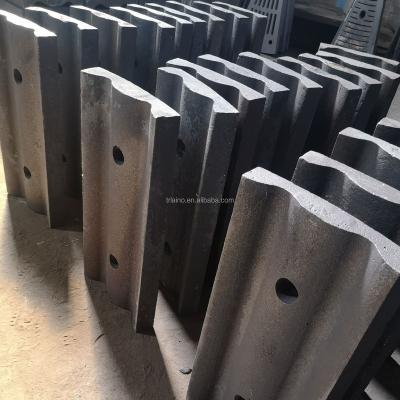 China Customized Mining And Cement Bearing Parts For Ball Mill Coating Steel Ball Mill Liner Plate Middle Chrome Alloyed Milling Machine Parts for sale