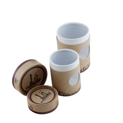 China Hot Selling Biodegradable PVC Packaging Cylinder Food Paper Plastic Tube Recyclable With PVC for sale