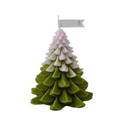 China Aiwenna Paraffin Wax Candles Christmas Tree Christmas Shaped Designer Natural Soy Wax Candle Birthdays for sale