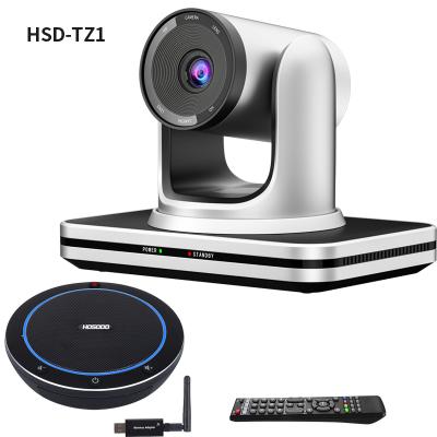 China 2.0 Megapixels HSD-TZ2 3X Conference System Zoom Video Conference Cameras And Microphones Conference Speakerphone For 40 Square Meter Room for sale