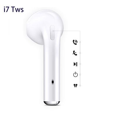 China In-Ear Size Quality Stereo Sport Wireless Headset i7s Tws Wireless Earbuds for sale