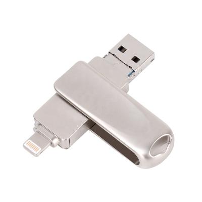 China Home USE+Office+Travel Portable Metal 3 in 1 Multi Function OTG USB Flash Drives Iphone Pen Drives for sale