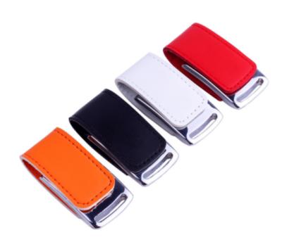 China Home USE+Office+Travel USB Flash Drives Leather Material And Insurance Order Accept Custom USB Stick With Logo for sale