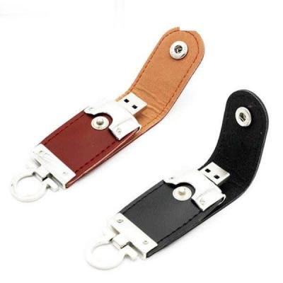 China Home USE+Office+Travel USB Flash Drives 16GB Leather Flash Drives Promotional Gift Leather USB Drives Memory Flash Disk for sale