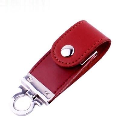 China USE+Office+Travel Leather Flash Drive Home Promotional Gift Leather USB Drives Memory Flash Disk 32G 64G 128G for sale