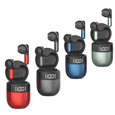 China In-ear Factory J28 LED Earbuds V5.0 Direct Stereo Sound TWS Wireless Earphone for sale