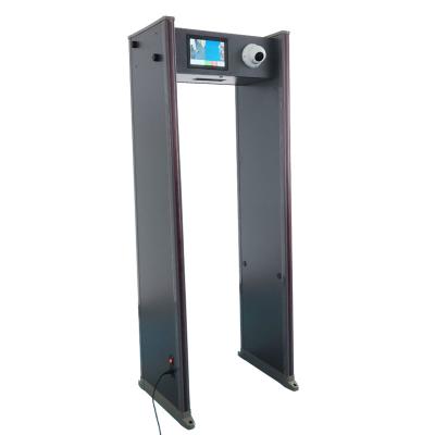 China 2021 Latest Walk Through Body Temperature And Metal Detector Door For Public MCD-600R for sale