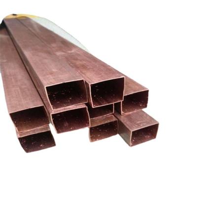 China Air Condition Or Refrigerator Copper Tube Rectangular Red Copper Pipe PVC Insulated Copper Seamless Tube for sale