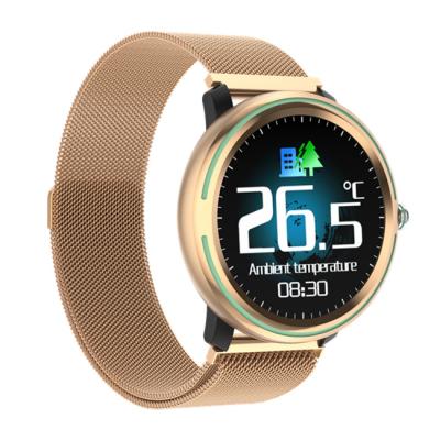 China 2021 Touch Screen New Arrival OEM Alloy Strap CE Rohs Blood Oxygen Heart Rate Fitness Tracker Sport Smart Watch for sale