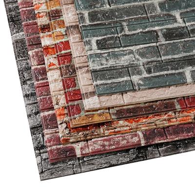 China 3D Foam Wall Tile Decor Self Adhesive Brick PE Foam Sticker Modern Home Decor for sale