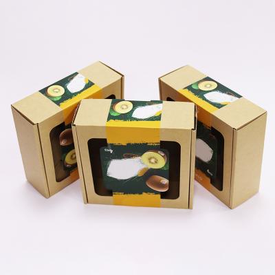 China Biodegradable popular design Kiwi Fruit Packaging Paper Box corrugated packaging, fruit box for packaging, paper box for sale