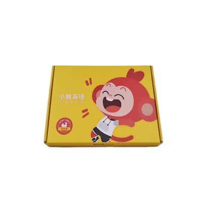 China Recycled Materials Corrugated Aircraft Box Storage Color Print Packaging Box Custom English Primary School Gift Box for sale