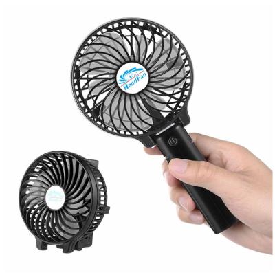 China Electric Fan 2600mAh Rechargeable Hotel Handheld Battery Powered Portable Mini Fan for sale