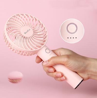 China Wholesale New Product Mini Electric Portable Hand Fan USB Rechargeable Carrying Fan With Led Lights for sale