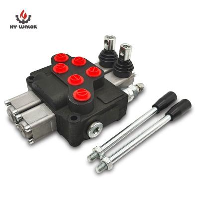 China Adopts Oil Circuit Hy-waloil DCV40 2 Series Hydraulic Parallel or 11GPM Spool Manual Control Monoblock Hydraulic Directional Valve for sale