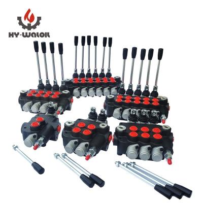 China Adopts Hy-Waloil parallel or double oil circuit 3600 PSI hydraulic 1-6 acting spool 21 GPM hydraulic directional control valve for tractors loaders tanks for sale