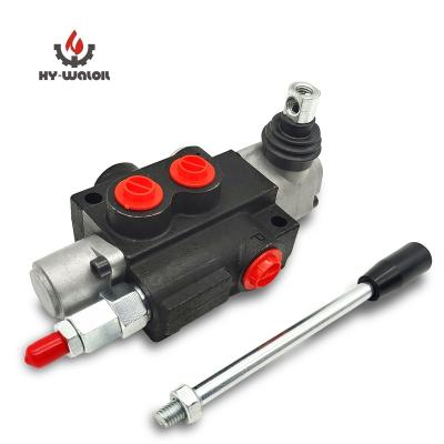 China Adopts oil circuit Hy-Waloil P40 series single coil manual hydraulic directional control valve for Forklift excavator for sale