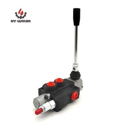 China Adopts parallel or oil circuit Hy-Waloil hydraulic directional log splitter P40 control valves with adjustable relief lever handle for sale