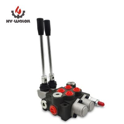 China Adopts oil circuit Hy-Waloil P40 series parallel or hydraulic directional control valves with 2 in 1 joystick hand lever for sale