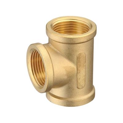 China Good Quality Wholesale Brass Plumbing Female Tee Fit Equal for sale