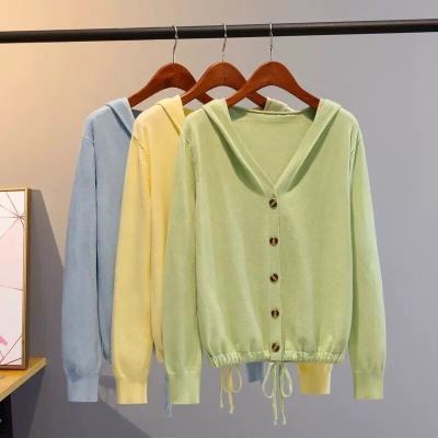 China OEM&ODM Anti-wrinkle manufacturer custom women sweater knitted plain solid varsity cardigans sweaters for woman for sale