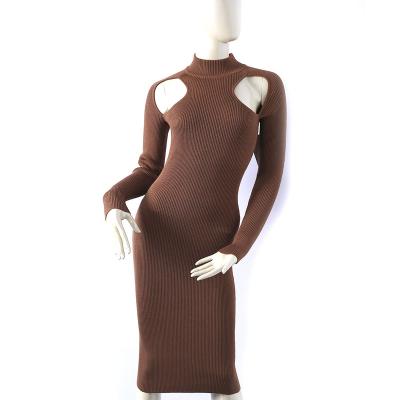 China 2022 Spring Autumn Custom Women Fashion Knit Turtle Neck Anti-Static Sweater Skirt for sale