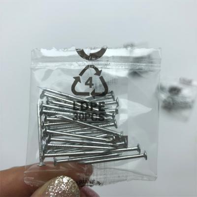 China Flat Furniture Galvanized Iron Nails Packing With Small Plastic Bags for sale