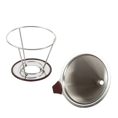 China WITH LID Fashion Coffee Filter New 304 Stainless Steel Pour Over Coffee Spout for sale