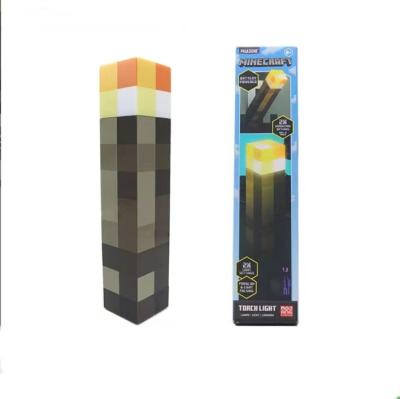 China Unlimited Potion Bottle Lamp Miner Toy Touch Model Night Light Around Fire TorchLED Torch Miner Lamp Toy Minecraft Torch Light for sale