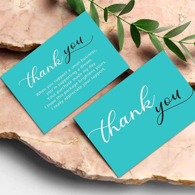 China Recyled Customized Colorful Paper Business Thank You Cards High Quality Custom Paper Cards Thank You Cards for sale