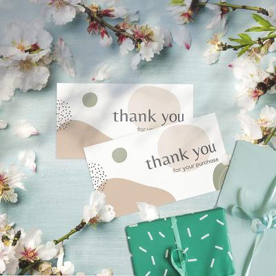 China Recyled Customized Colorful Paper Business Thank You Cards High Quality Custom Paper Cards Thank You Cards for sale