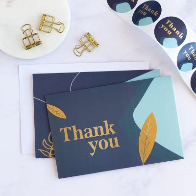 China Recyled Customized Colorful Paper Business Thank You Cards High Quality Custom Paper Cards Thank You Cards for sale