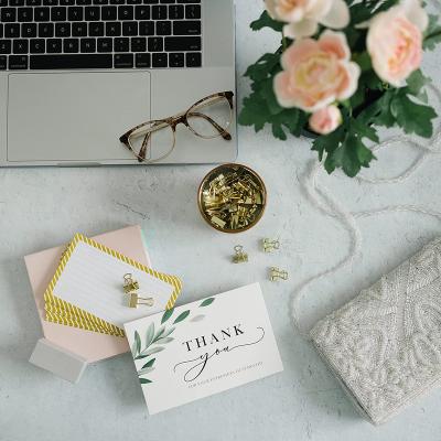 China Recyled Customized Colorful Paper Business Thank You Cards High Quality Custom Paper Cards Thank You Cards for sale