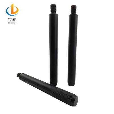 China Nylon Rod Nylon Round Guide Rod Processing Thread Glue PA6 Knurled Black Rod for sale