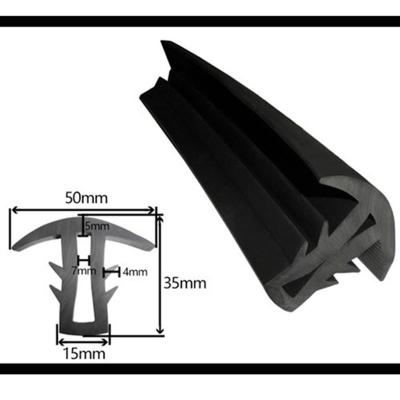 China Custom Shape Industrial T-Shape Extrusion Rubber Sealing Strip for Solar Photovoltaic Panel for sale