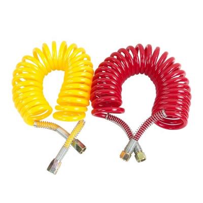 China 90 mm Cycles Coiled Nylon Emergency Air Brake Hose Assembly voor toepassingen in halftrucks Te koop