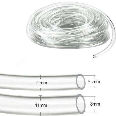 China Food Grade Clear PVC Flexible Hose 3-50mm for Non-toxic Clear Food Beverage Beer for sale