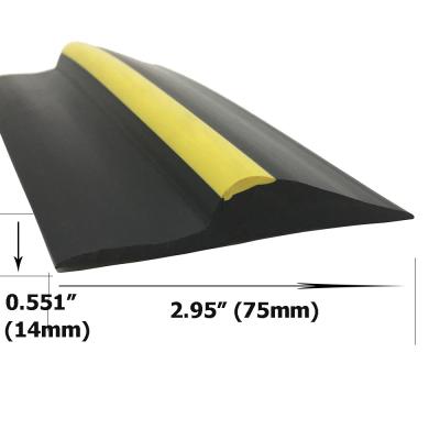 China Supply Floor Black with Yellow Garage Door Threshold Strip Seals in Custom Sizes for sale