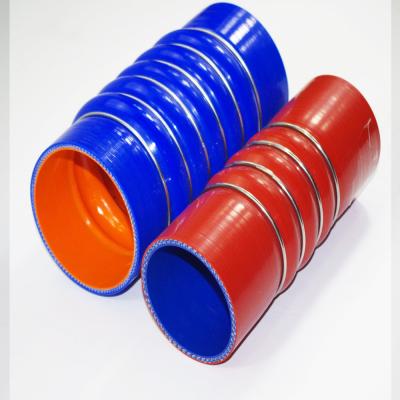 China Automotive Silicone Bend Pipe with Straight Steel Wire and Polyester Reinforcement for sale