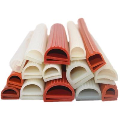 China Customization P Shape Silicone Rubber Door Seal Strip for Heat Resistant Oven Anti-Aging for sale