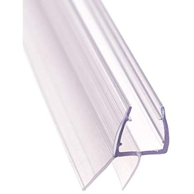 China Transparent Customized PVC Shower Door Bottom Seal Glass Seal Strip for Bathroom Door for sale