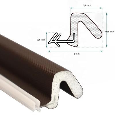 China PU PE PP Skeleton Door Seal Strip for Wood Door Frame Functioning as Sound Insulation for sale