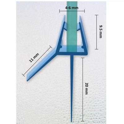 China Adjustable Magnetic Shower Glass Door Seal Strip Perfect for Bathroom Office and Hotel for sale