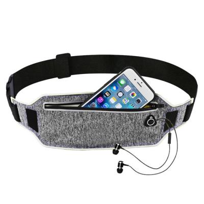 China Professional Running Cloth Waist Belt Pouch Sports Belt Mobile Phone Men Women With Hidden Pocket Gym Bags Running Belt Waist Pack for sale