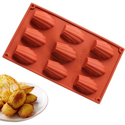 China 20 Cavity 9/15 Hole Bakeware Silicone Cake Mold Madeleine Shell Pan Chocolate Muffin Cups Baking Cake Utensils Molds A0020 for sale