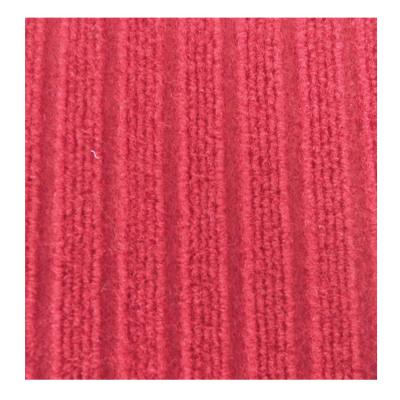 China New Washable Needle Punched Multi Polyester Nonwoven Scarlet Stripe Outdoor Rug for sale