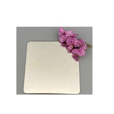 China No.4 Decoration 304 Finish 316l Stainless Steel Gold Wall Decorate Gold Mirror Leaf for sale